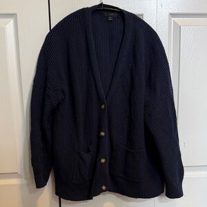 J. Crew Cotton Cashmere Cardigan